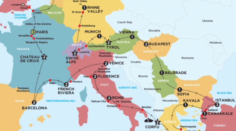 Map Of Greece And Italy