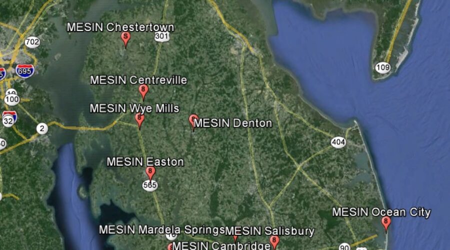 Map Of Eastern Shore Of Maryland