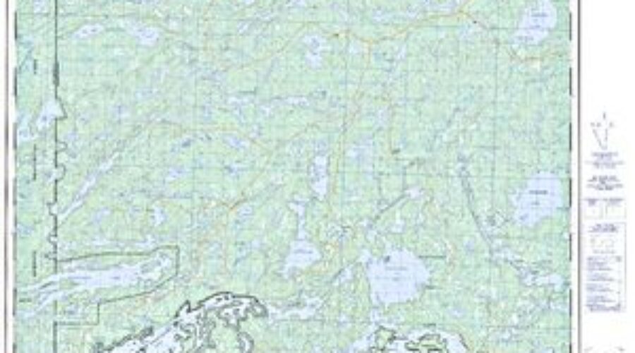 Map Of Saganaga Lake