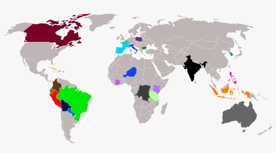 Map Of Russia And Canada