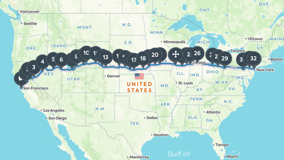Tourist Map of Route 80