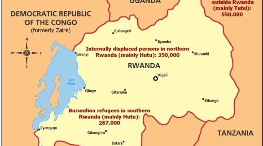 Map Of Rwandan Genocide