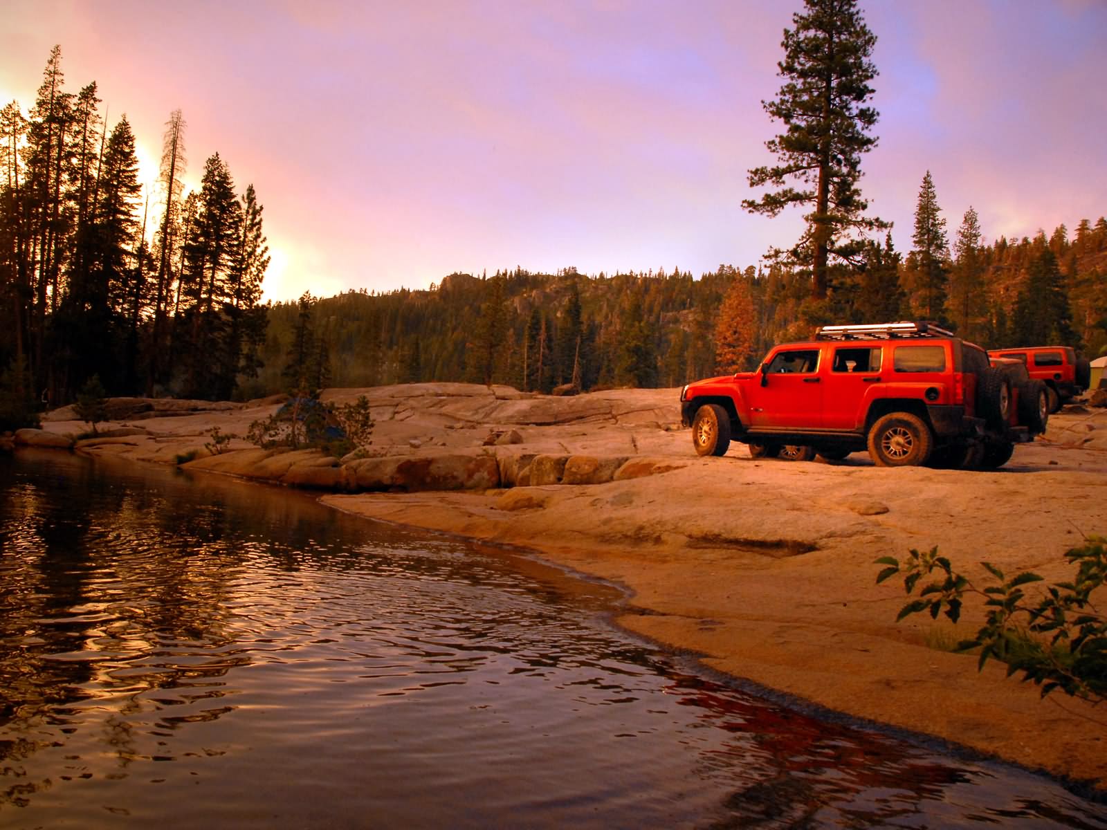 Rubicon Trail scenery with a H3 Hummer