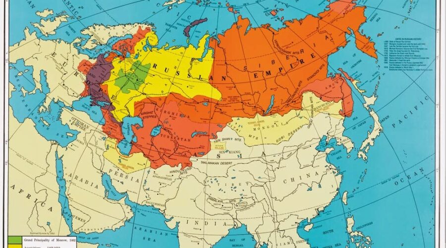 Map Of Russian Empire In 1914