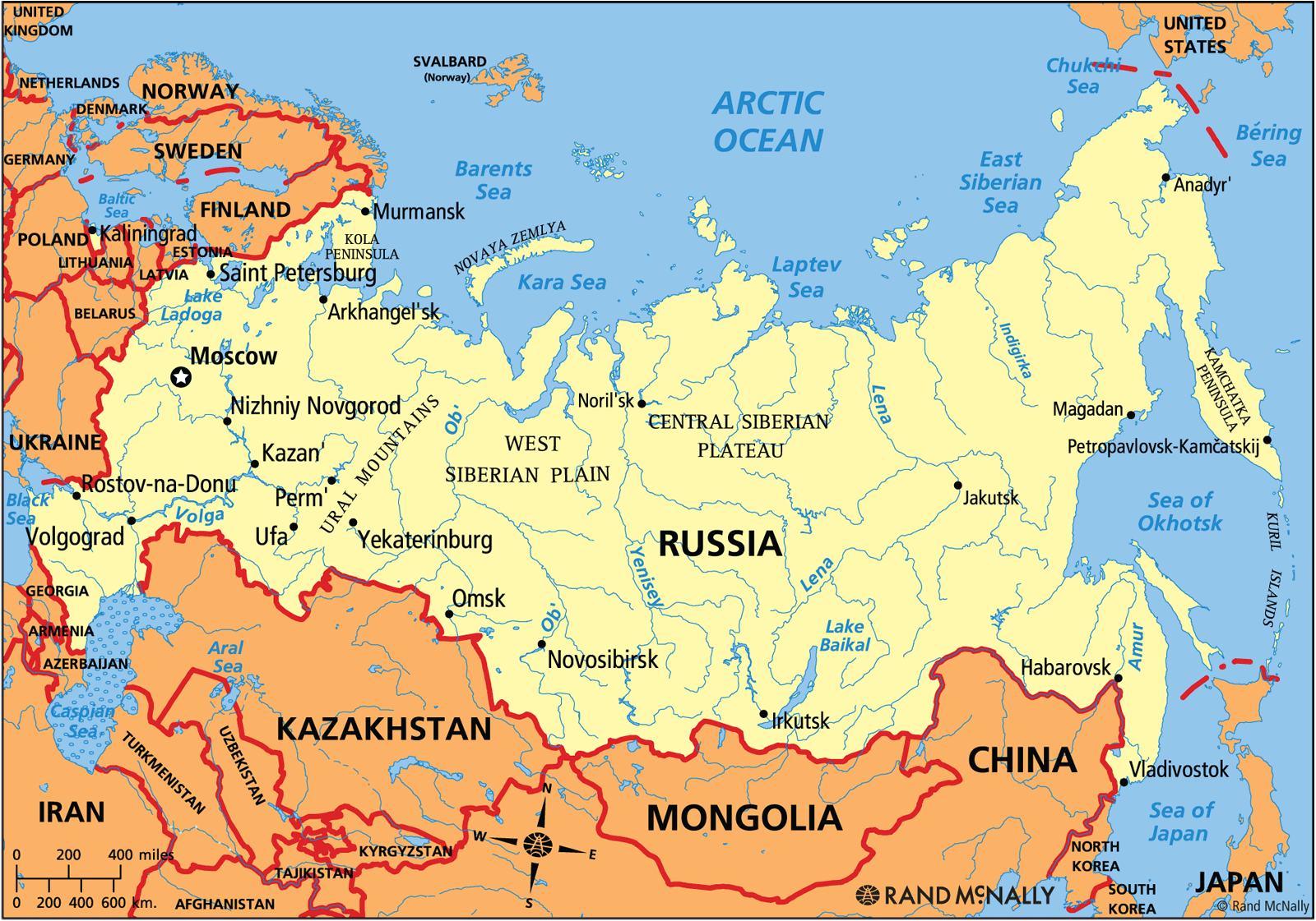 Political Map of Russia