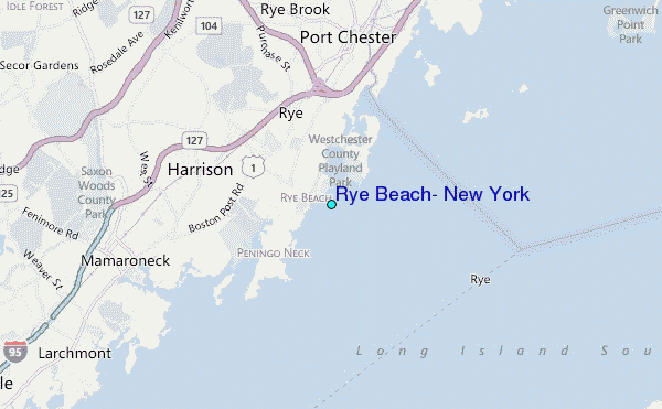 Rye Beach New York Tidelocation Map