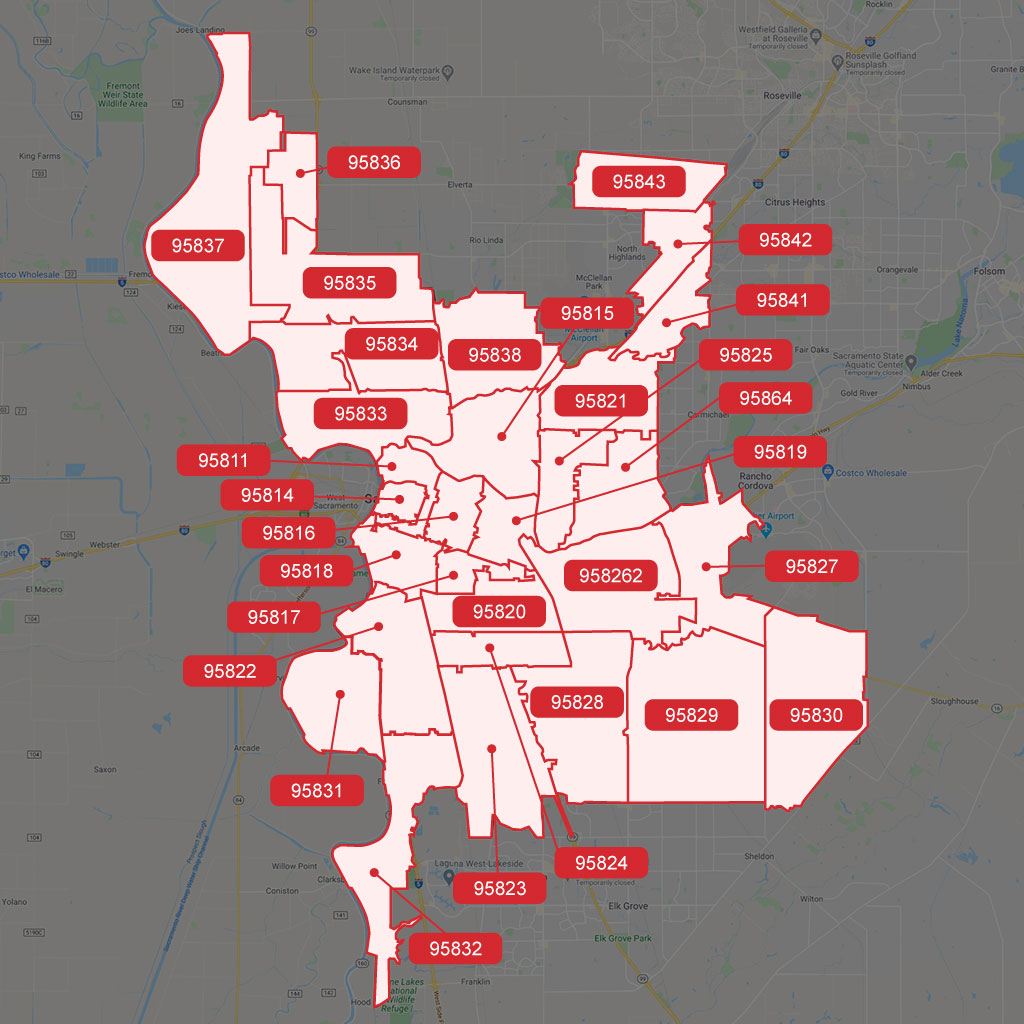 Sacramento, CA Zip Code Map | Akpene 'Penny' Ranson