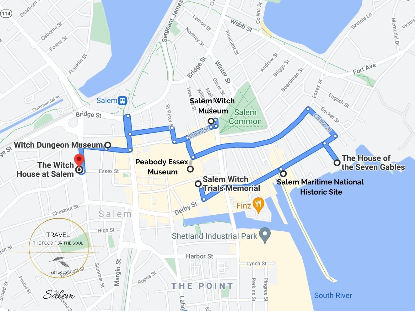 Salem Attractions Map