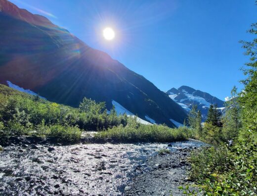 Byron Glacier Trail End