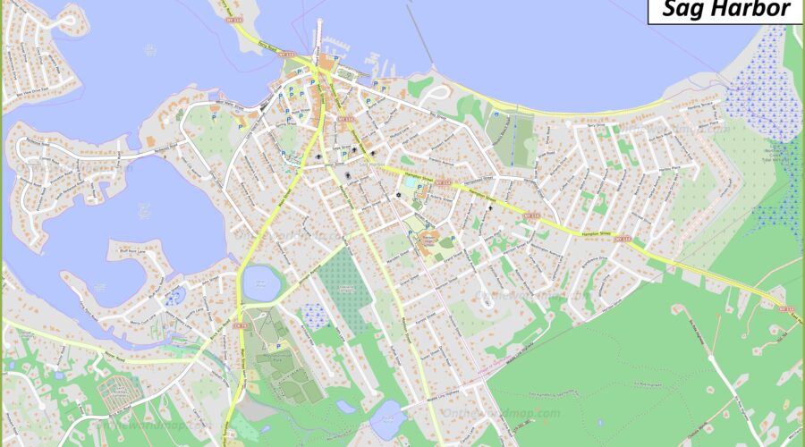 Map Of Sag Harbor Village