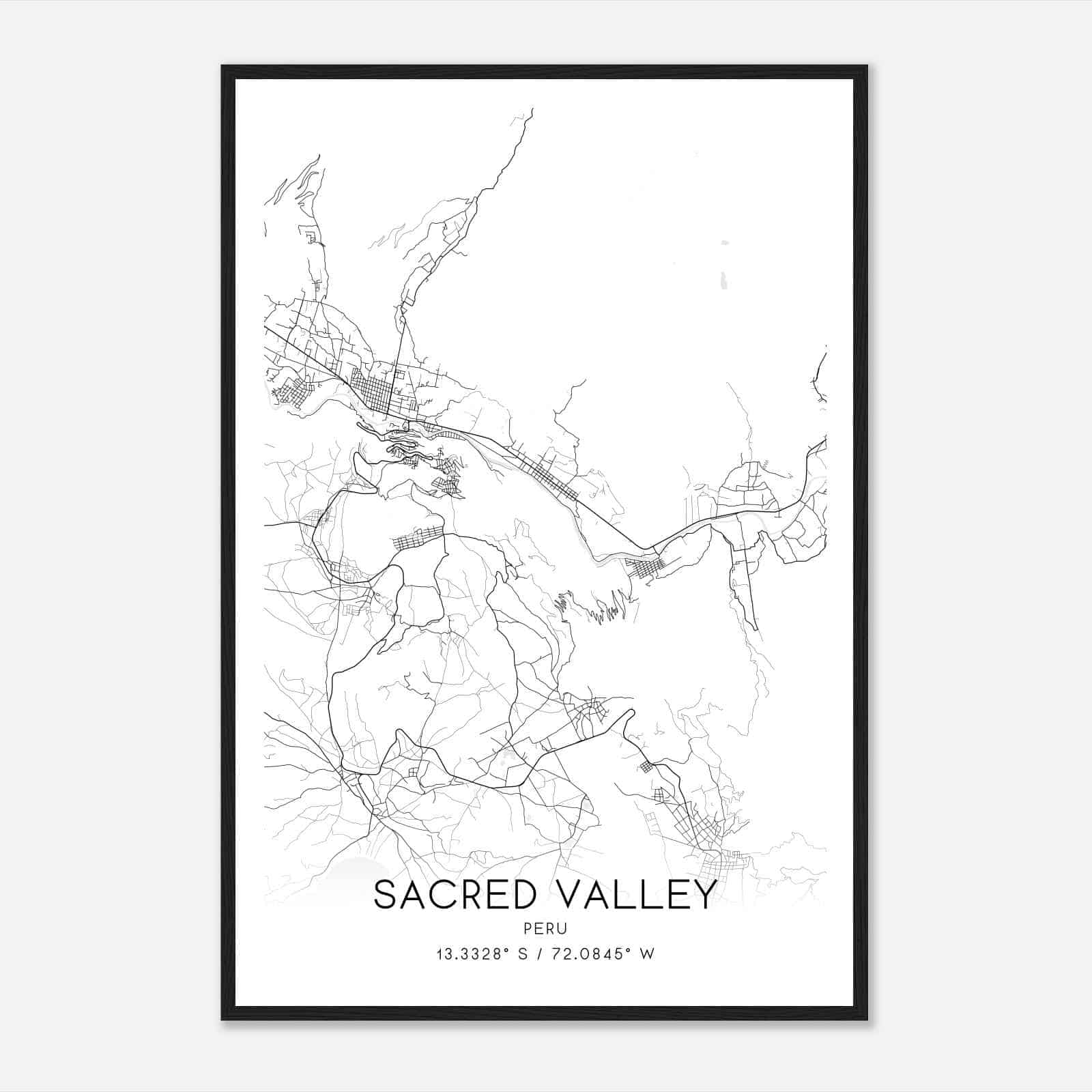 Sacred Valley Custom Maps & Posters