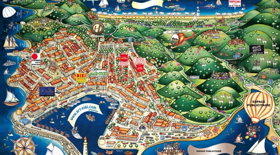 Map Of Saint Tropez