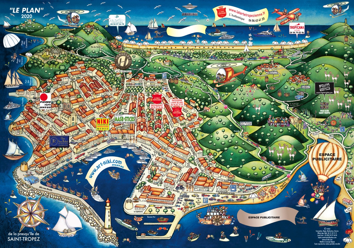 Saint-Tropez Map 2020