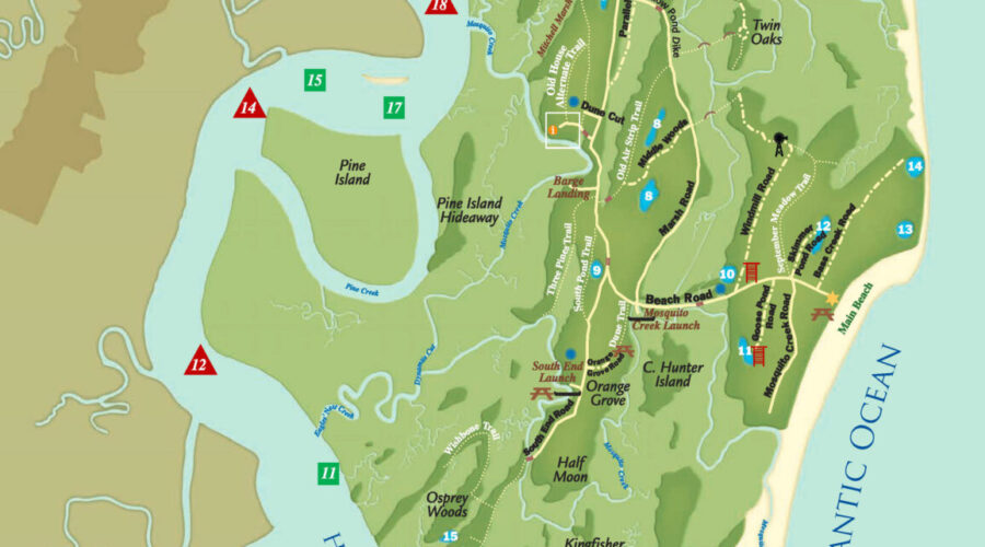 Map Of Saint Simons Island