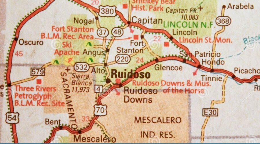 Map Of Ruidoso New Mexico