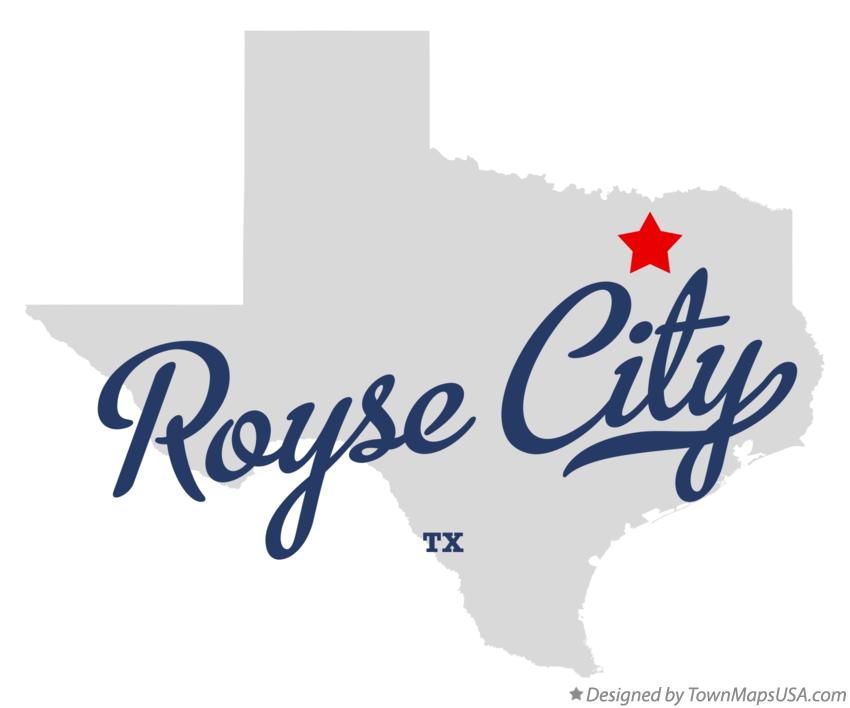 Map of Royse City, TX, Texas