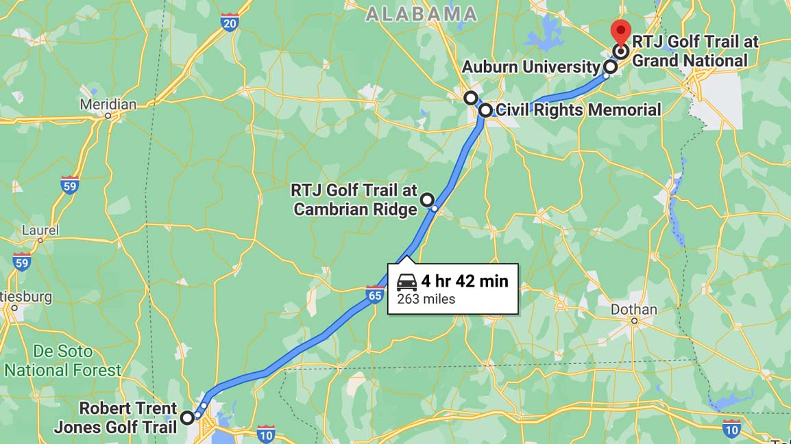 Golf's best road trips: Alabama's RTJ Golf Trail
