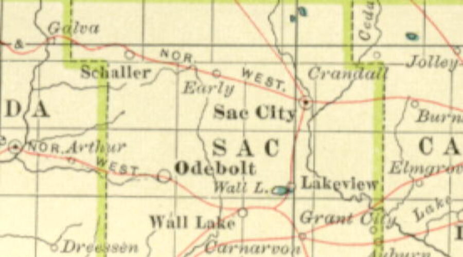 Map Of Sac City Iowa