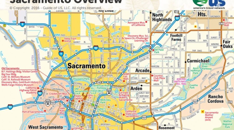 Map Of Sacramento California And Surrounding Cities