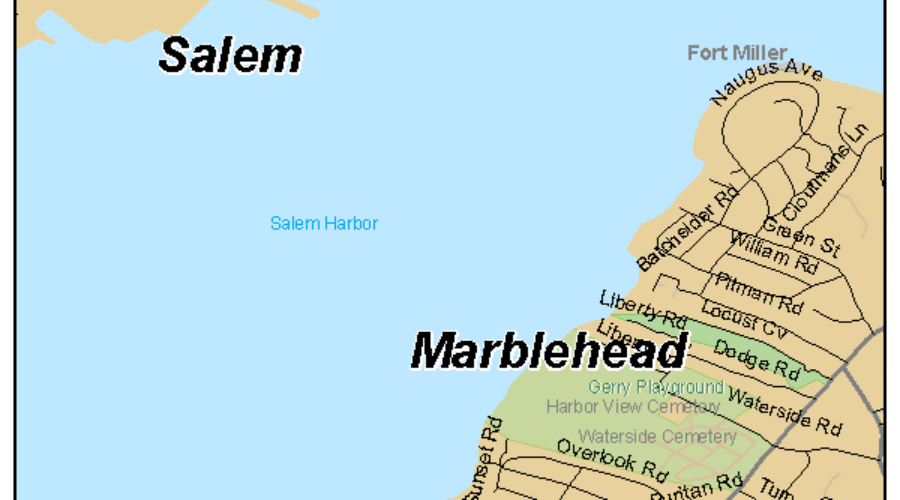 Map Of Salem Massachusetts