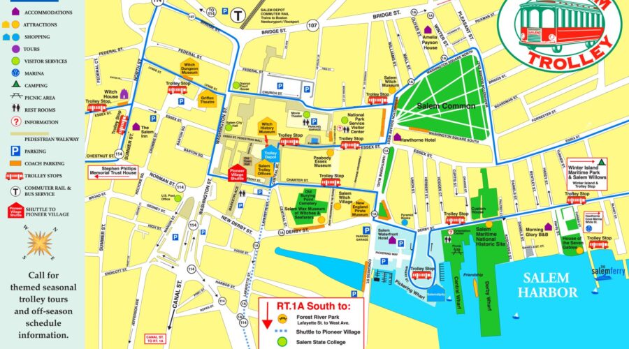 Map Of Salem Attractions