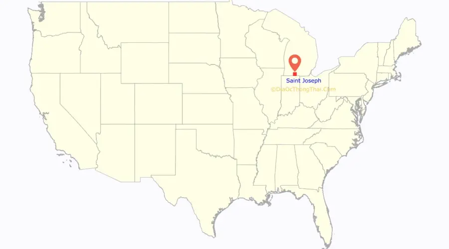 Map Of Saint Joseph Michigan