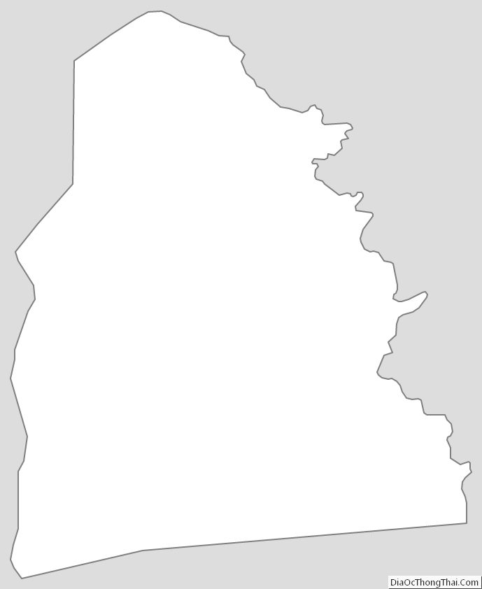 Map of Sabine County, Texas by Thong Thai Real