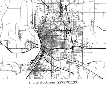 Vector City Map Saint Joseph Missouri