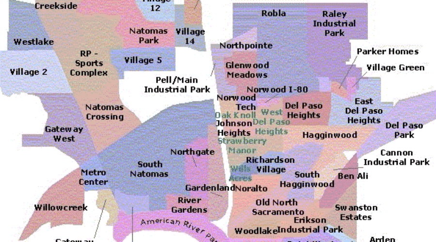 Map Of Sacramento Ca Neighborhoods