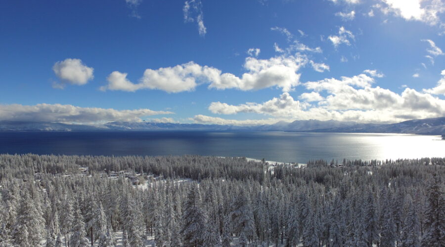 Drone Footage: Lake Tahoe’s 17% Snowpack From Above